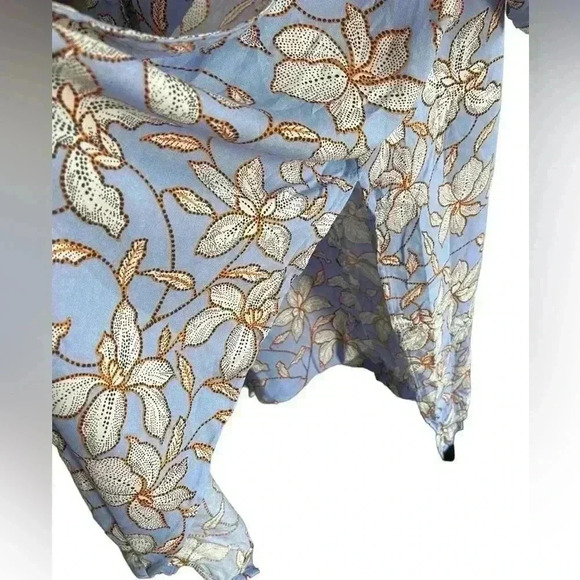 Jessica Simpson NWT Open Duster Two Large Slits Floral Pattern Size 2X - Picture 11 of 13